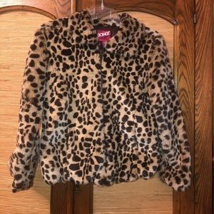 Bongo faux leopard jacket coat,